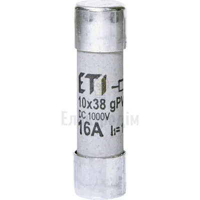 Запобіжник CH 10x38  gPV 16A 1000V (10kA) 2625107 — купити в Електродім