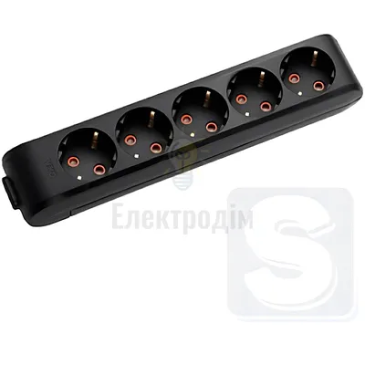 Колодка Vi-Ko Multi-Let Чорна 5 з/з 90134500 — купити в Електродім