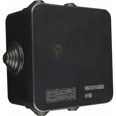Розподільча  коробка серії UAtmo Jet Black 85*85*50 A0150170032 — купити в Електродім