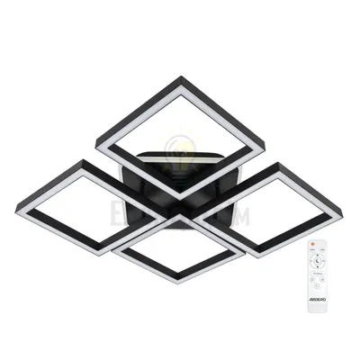 AL6490ARD 90W 3100Lm 3000K-6000K 500*500*95mm чорний URBAN B 80936 — купити в Електродім