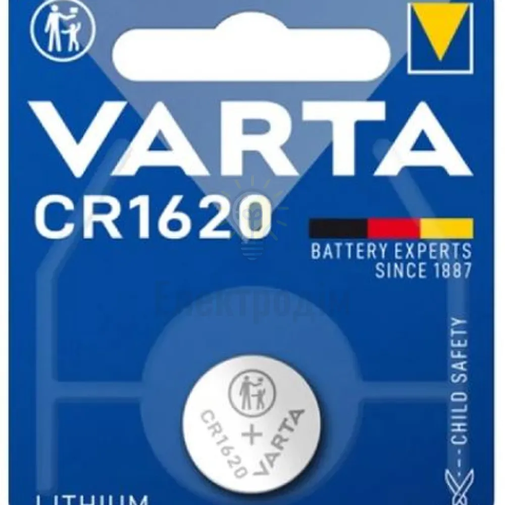 Батарейка VARTA CR 1620 (блистер-1 шт.) 6620101401 