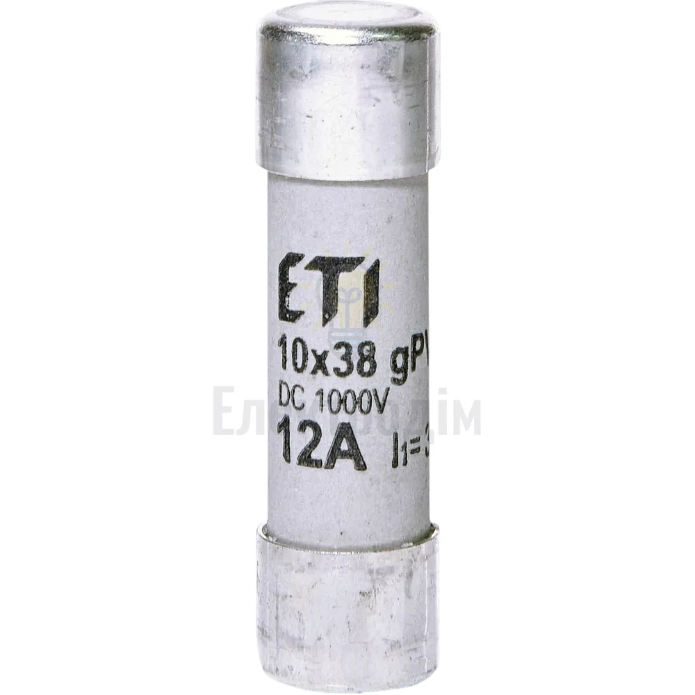 Запобіжники CH10x38 gPV 12A/1000V DC(30kA) 2625077  - фото 1