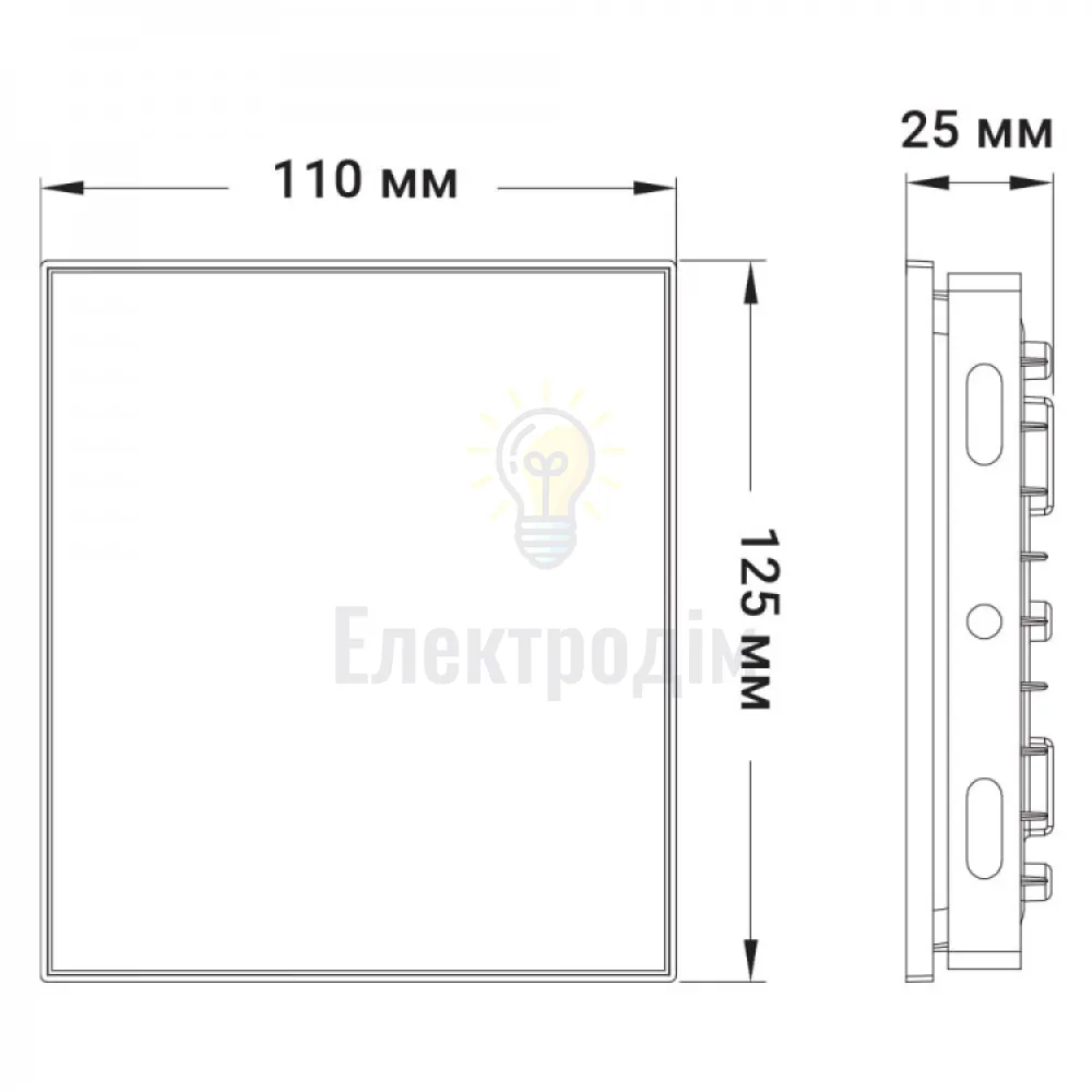 LL-5030 30W 2400Lm 6500K (125*110*25мм) чорний IP65 LC 80481  - фото 1