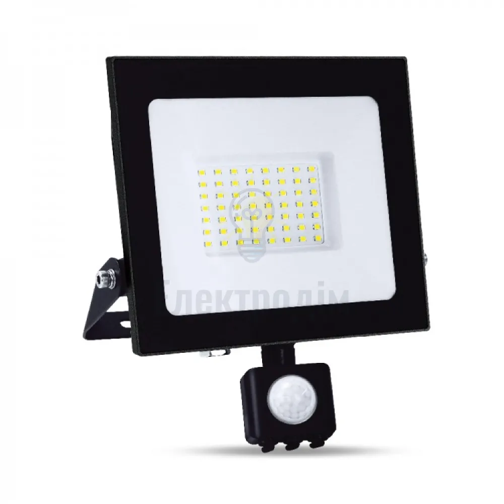 LL-2050ARD 50W з датчиком 4500Lm 6500K (198*183*79мм) чорний IP65 80024  - фото 2