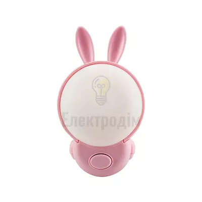 Нічник led BUNNY 2CCT рожевий 98769 — купити в Електродім