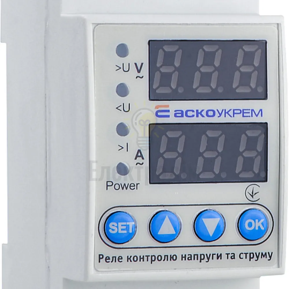 Реле контролю напруги та струму АСКО RKV 2P 40A A0010230001 