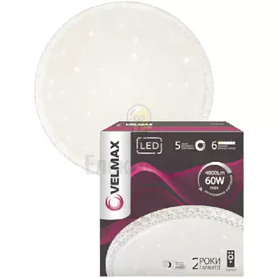LED світильник VELMAX V-CL-CRYSTAL, 70W, smart, 500*80мм, 3000K-6500K, 4900Lm, пульт ДК. 23-42-61-1 — купити в Електродім