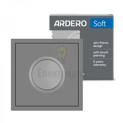 EV111D-G світлорегулятор поворотний для LED 5-100W, механізм сірий Soft 80779 — купити в Електродім