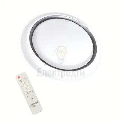 Смарт LED світильник LEBRON L-CL-Moon-Milky-RWh-Gr, max 36Wx2, 3000-6500K, пульт, батарейки 2шт, 230V 15-25-23 — купити в Електродім