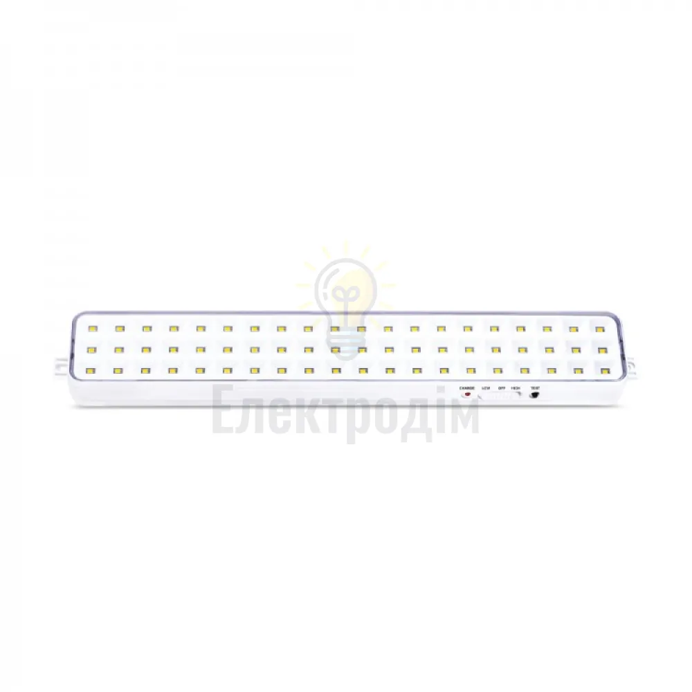 EL121ARD акум. світильник 60LED білий 340*55*30 мм 80190  - фото 1