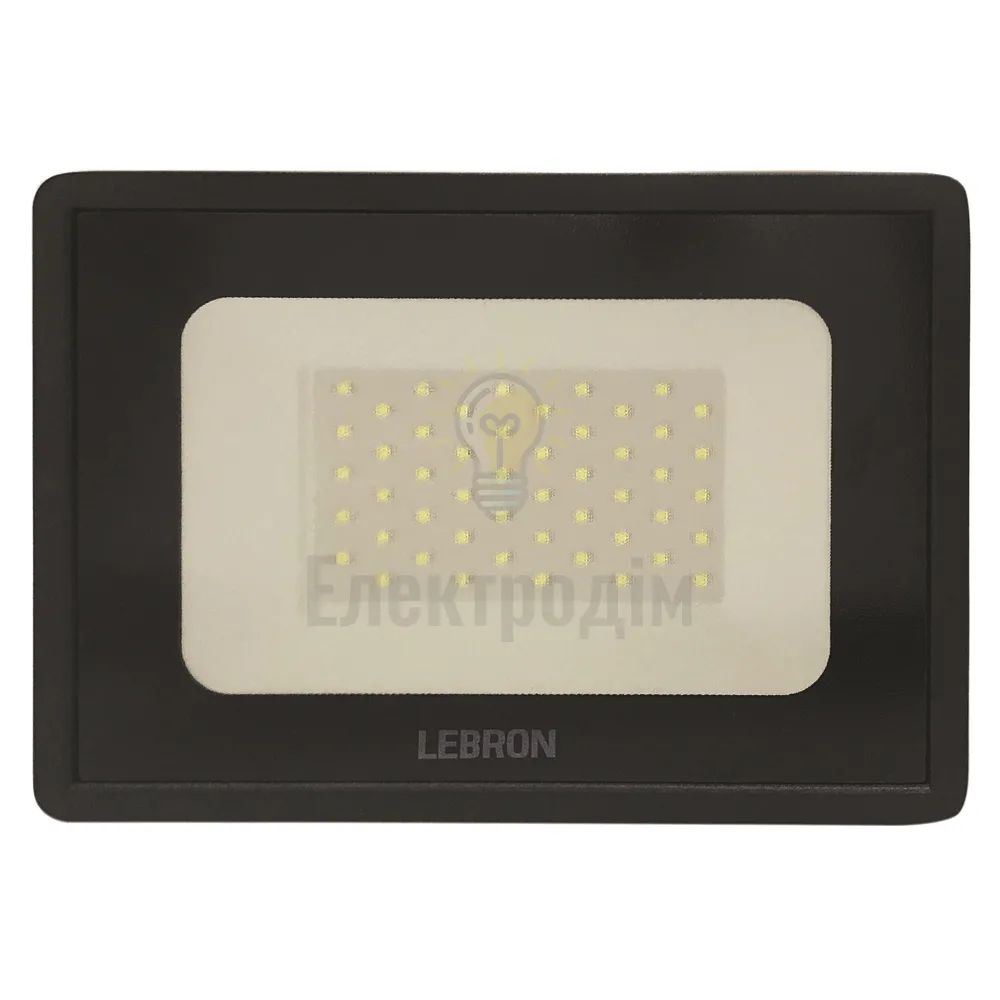 LED прожектор Lebron LF, 50W, 6000K, 4250Lm, 185-240V 17-07-50 