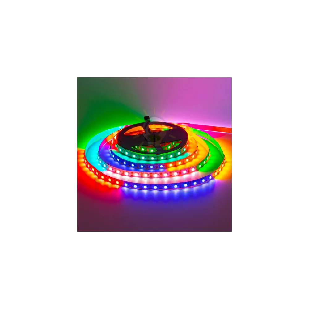 5 В Світлодіодна стрічка адресна AVT smd5050 WS2812B 60LED/м IP20 1017957 