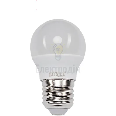 LUXEL Лампа LED шарик 7w E27 4000K 050-N — купити в Електродім