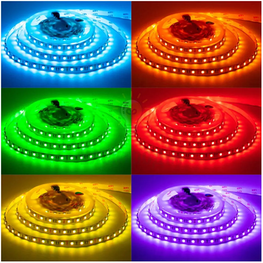 MTK Світлодіодна стрічка 12V RGB smd5050 60LED/м IP20 1015427  - фото 4