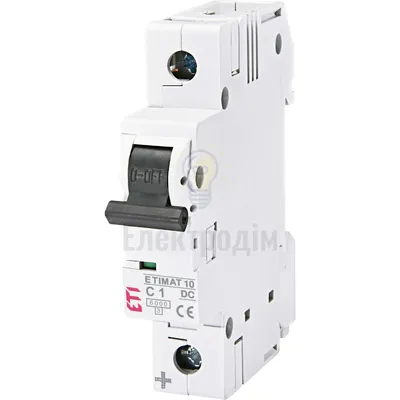 Авт. вимикач ETIMAT 10 DC 1p C 1A (6 kA) 2137704 — купити в Електродім