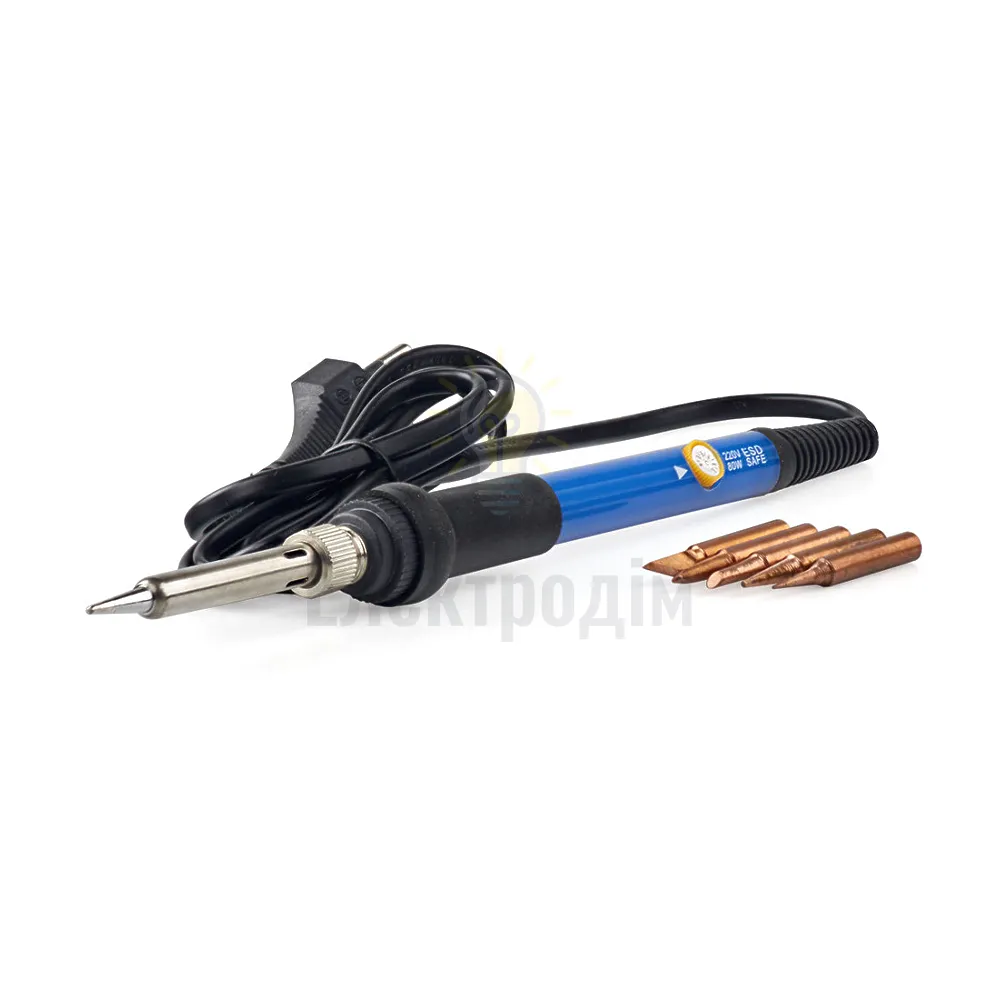 Miol Паяльник 80W, регулювання температури + 5 насадок 99-502 