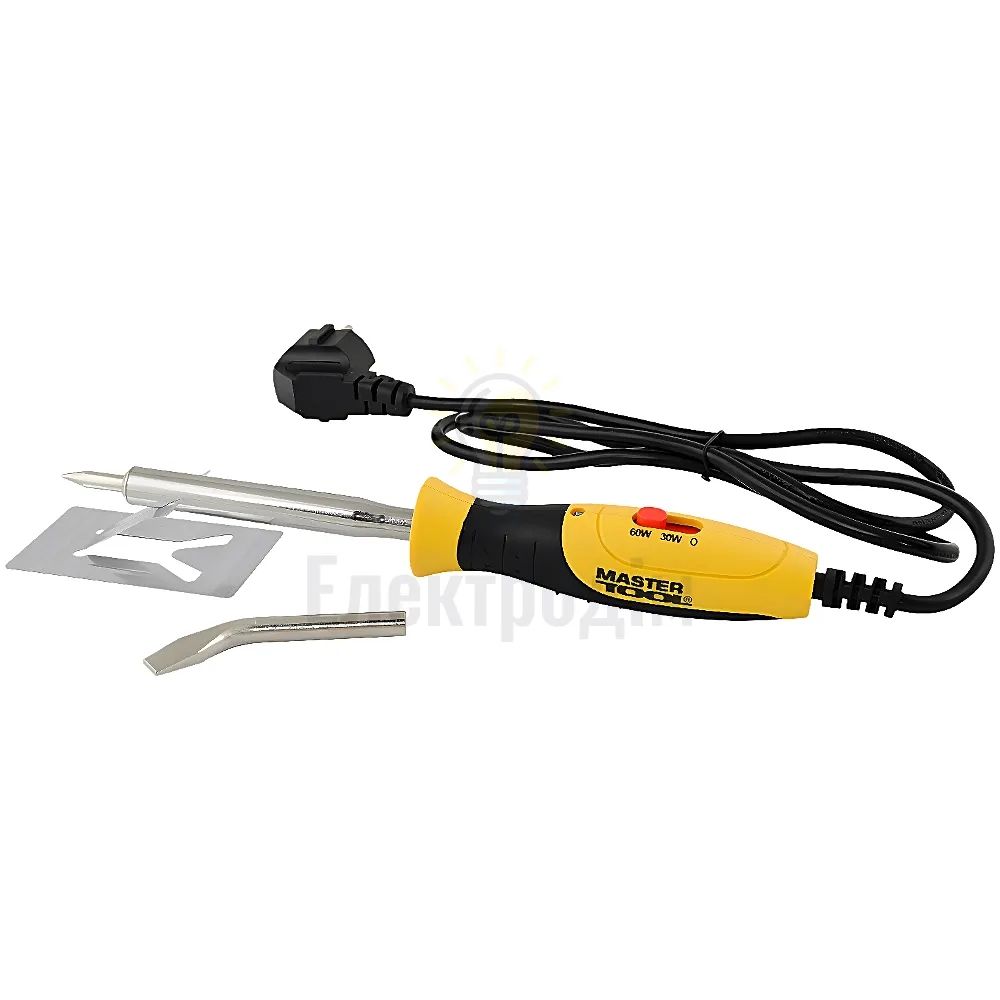Паяльник електричний MASTERTOOL 30-60 Вт 220 V/50 Hz 400°С регульований 44-0015 