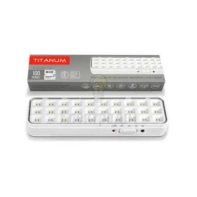 LED світильник аварійний TITANUM 30 LED 6500K TL-EM1106 — купити в Електродім
