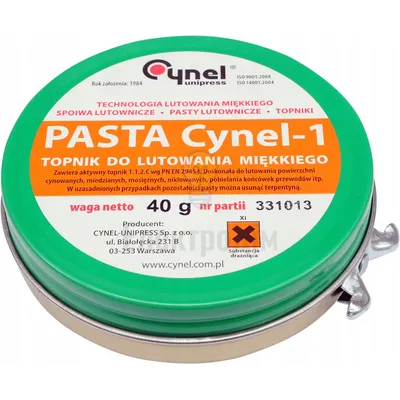 Паяльна паста 40Г CYNEL CYN02 76835 — купити в Електродім