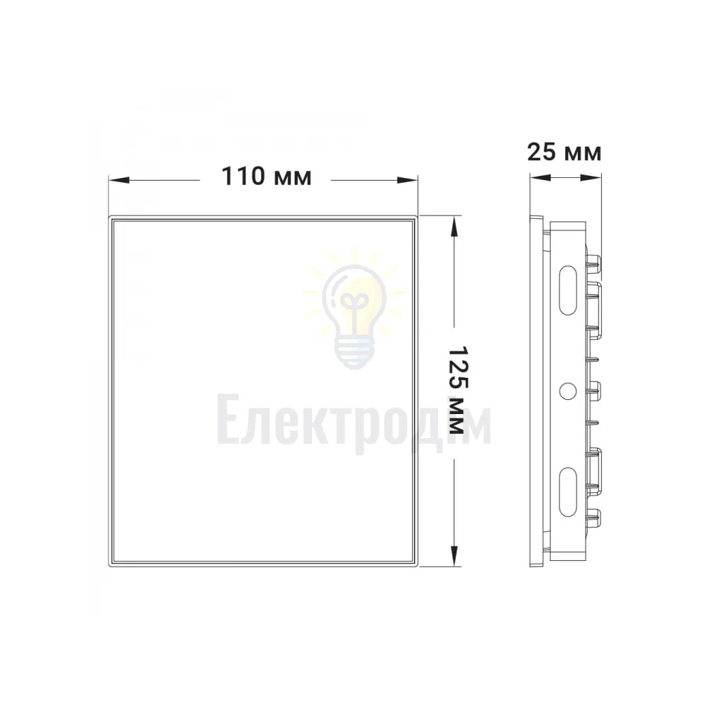 LL-5030 30W 2400Lm 6500K (125*110*25мм) чорний IP65 LC 80481  - фото 1
