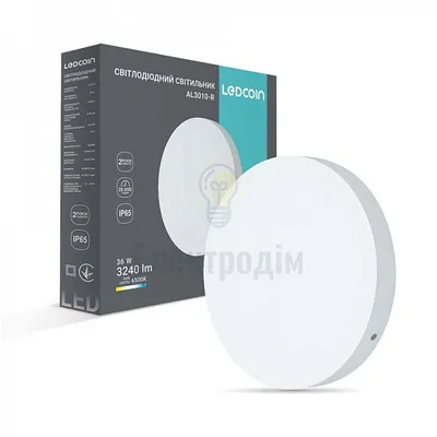 AL3010-R 36 Вт 6500К IP65, круг, ф240*35 мм LC 80384 — купити в Електродім