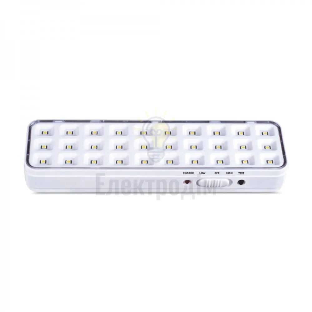 EL120ARD акум. світильник 30LED білий 200*55*30 мм 80189  - фото 1