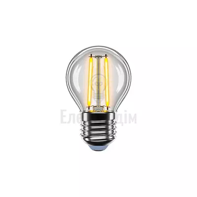LED лампа VELMAX V-Filament-G45, 2W, E27, 4100К, 200Lm 21-41-31 — купити в Електродім
