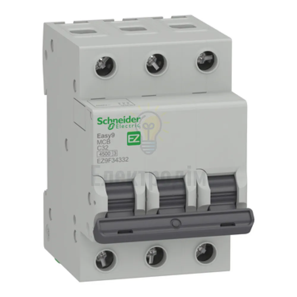 Автоматичний вимикач Schneider Electric EASY9 3P C 32А EZ9F34332 