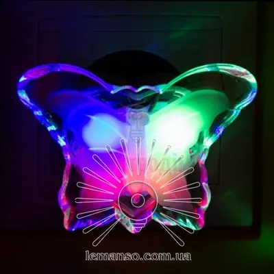 Нічник Lemanso метелик 3 LED Мультікольоровий NL105 — купити в Електродім