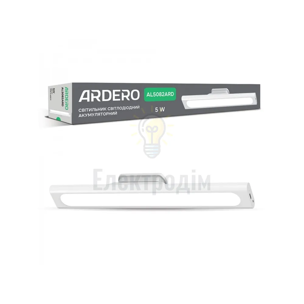 AL5082ARD 5W 200LM 2700-6500К акумул. 1200mA, USB 350*40*50 мм 80501 