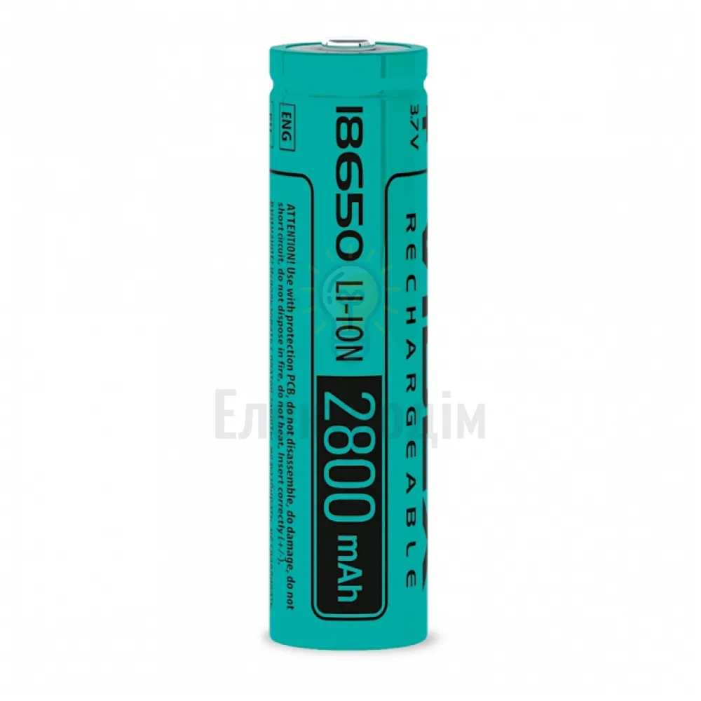 Акумулятор Videx літій-іонний 18650(без захисту) 2800mAh bulk1шт 18650/2800/1B 
