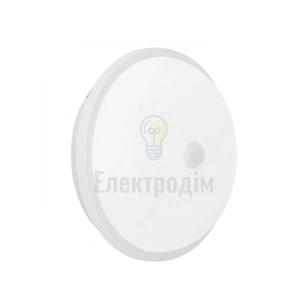 Світильник стельовий LED 20W ІР44 6400K 2400Lm 160-265V d-220мм з дат. руху 071-014-0020-030 