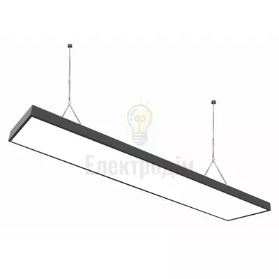 LED світильник VELMAX V-LОL-7265-Bl, 72W, 6500K, кріплення, чорний, 230V 25-13-61 — купити в Електродім