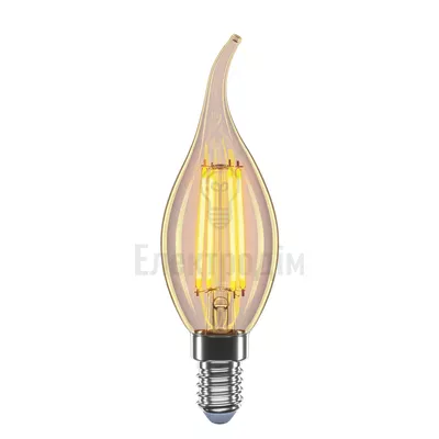 LED лампа VELMAX V-Filament-Amber-C37t, 4W, E14, 2200K, 400Lm 21-42-39 — купити в Електродім