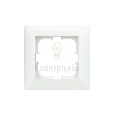 Рамка ODAK біла одинарна 210-010000-101 — купити в Електродім