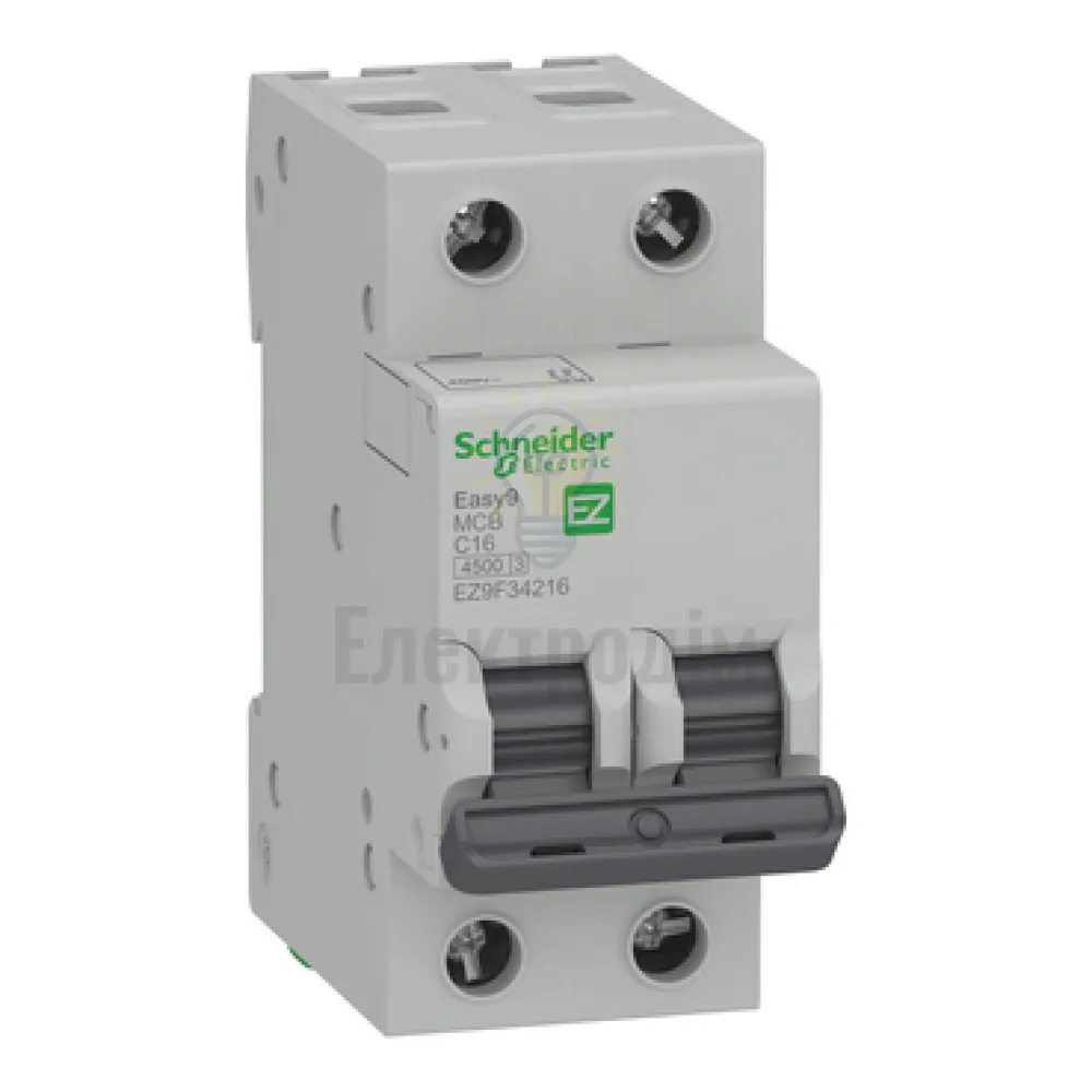 Автоматичний вимикач Schneider Electric EASY9 2P C 16А EZ9F34216 