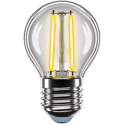 LED лампа VELMAX V-Filament-G45, 2W, E27, 2700K, 200Lm. 21-41-30 — купити в Електродім