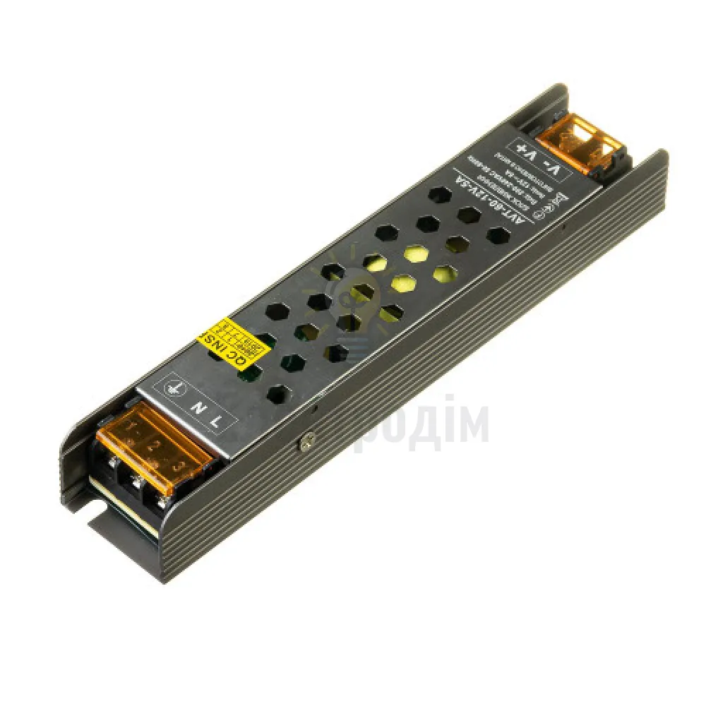 Блок  живлення 12В AVT 12V IP20 5А - 60W 1019865  - фото 1