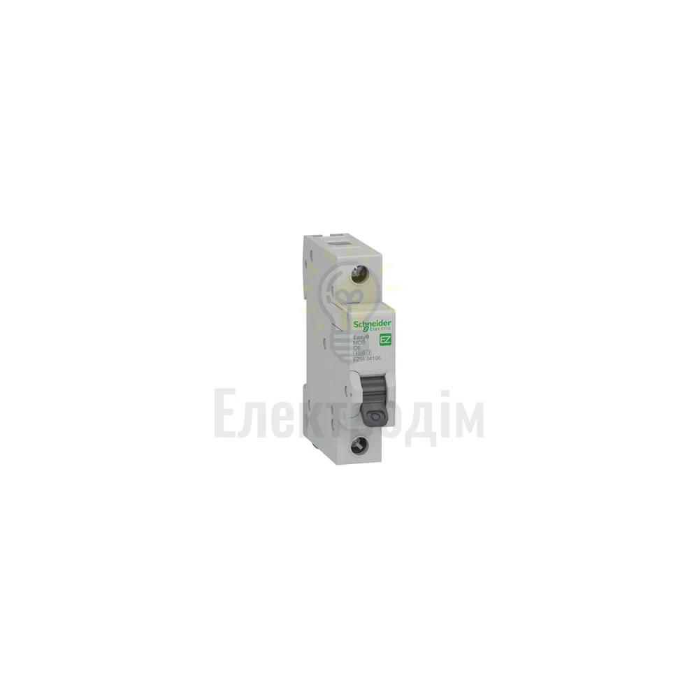 Автоматичний вимикач Schneider Electric EASY9 1P C 6А EZ9F34106 