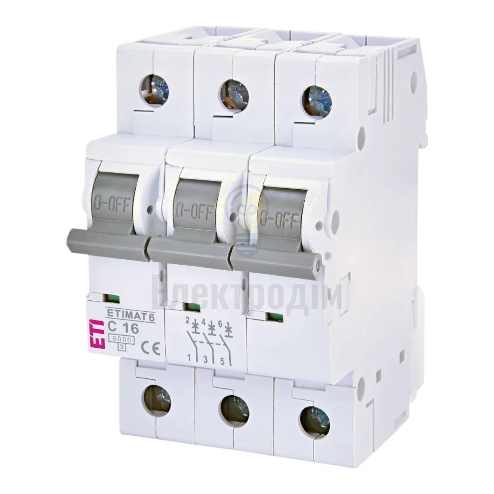 Авт. вимикач ETIMAT 6 3p C 16А (6 kA) 2145516 