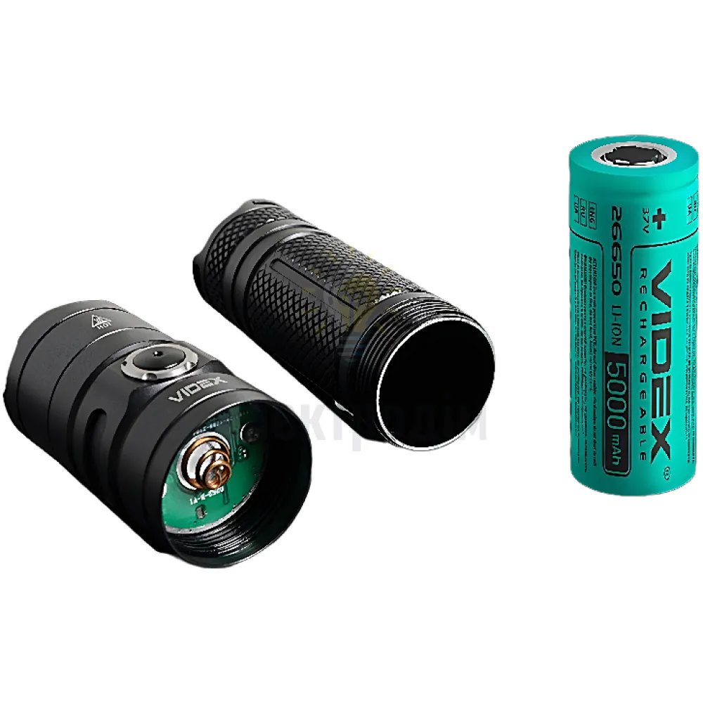 Портативный светодиодный фонарик VIDEX  4000Lm 5000K VLF-A355C  - фото 3