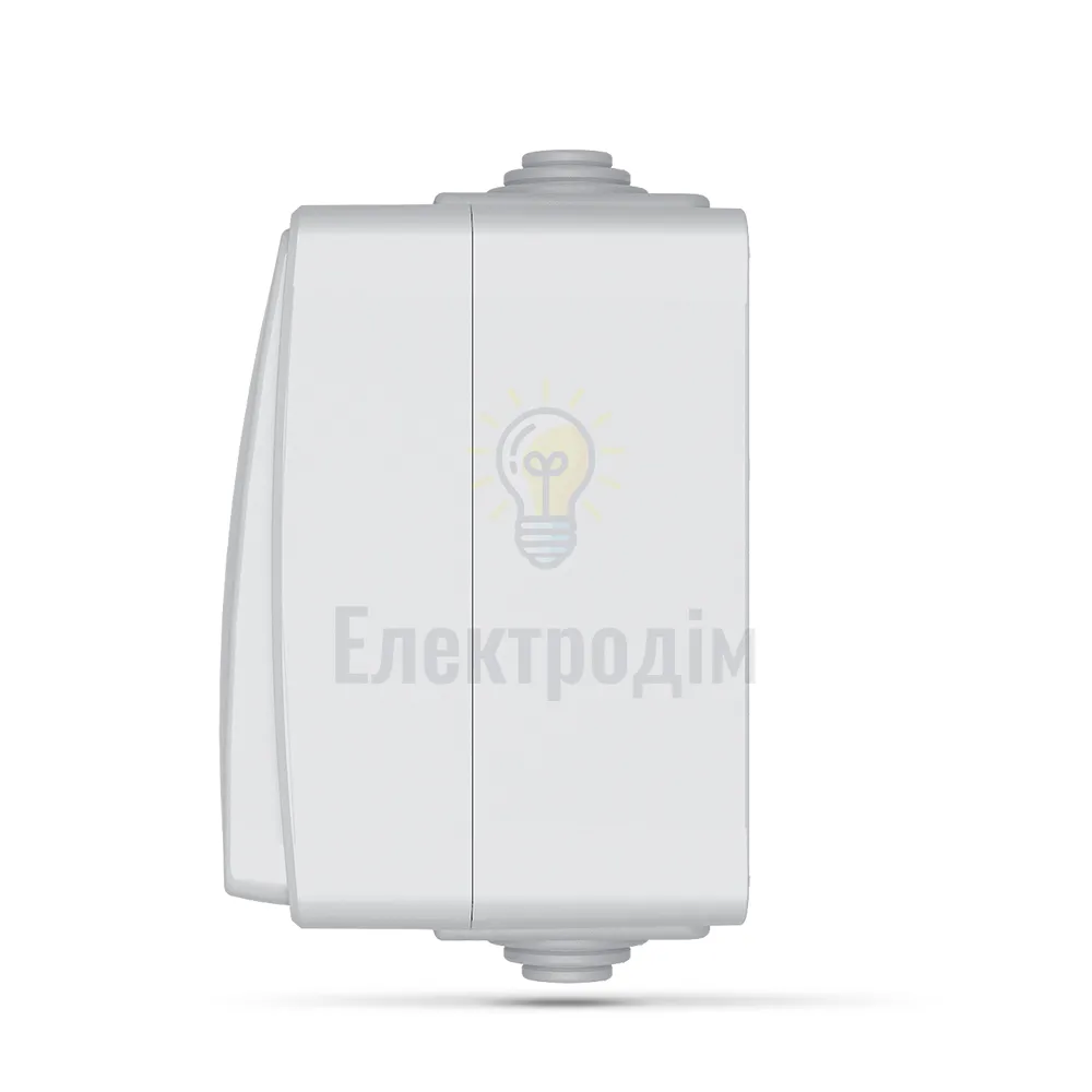 VIDEX BINERA IP65 Вимикач зовнішній 2кл сірий VF-BNW12-G  - фото 2