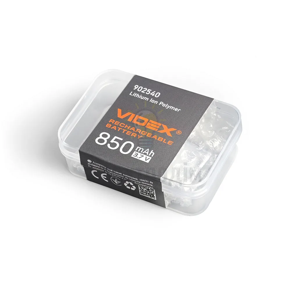 Акумулятор B902540 Li-pol 850mAh Videx VLF-B902540-85  - фото 1