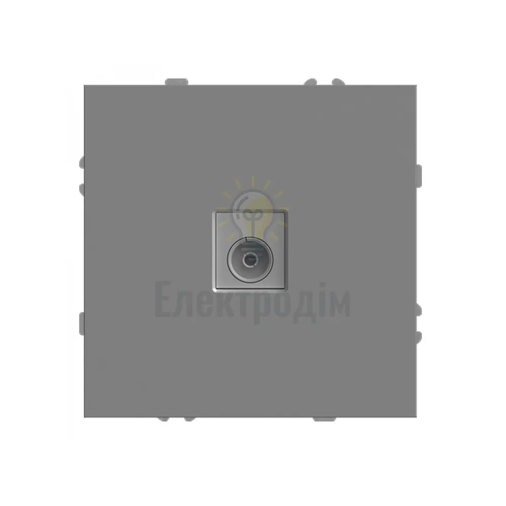 ER141TV-G розетка телевізійна, механізм сірий Soft 80773  - фото 2
