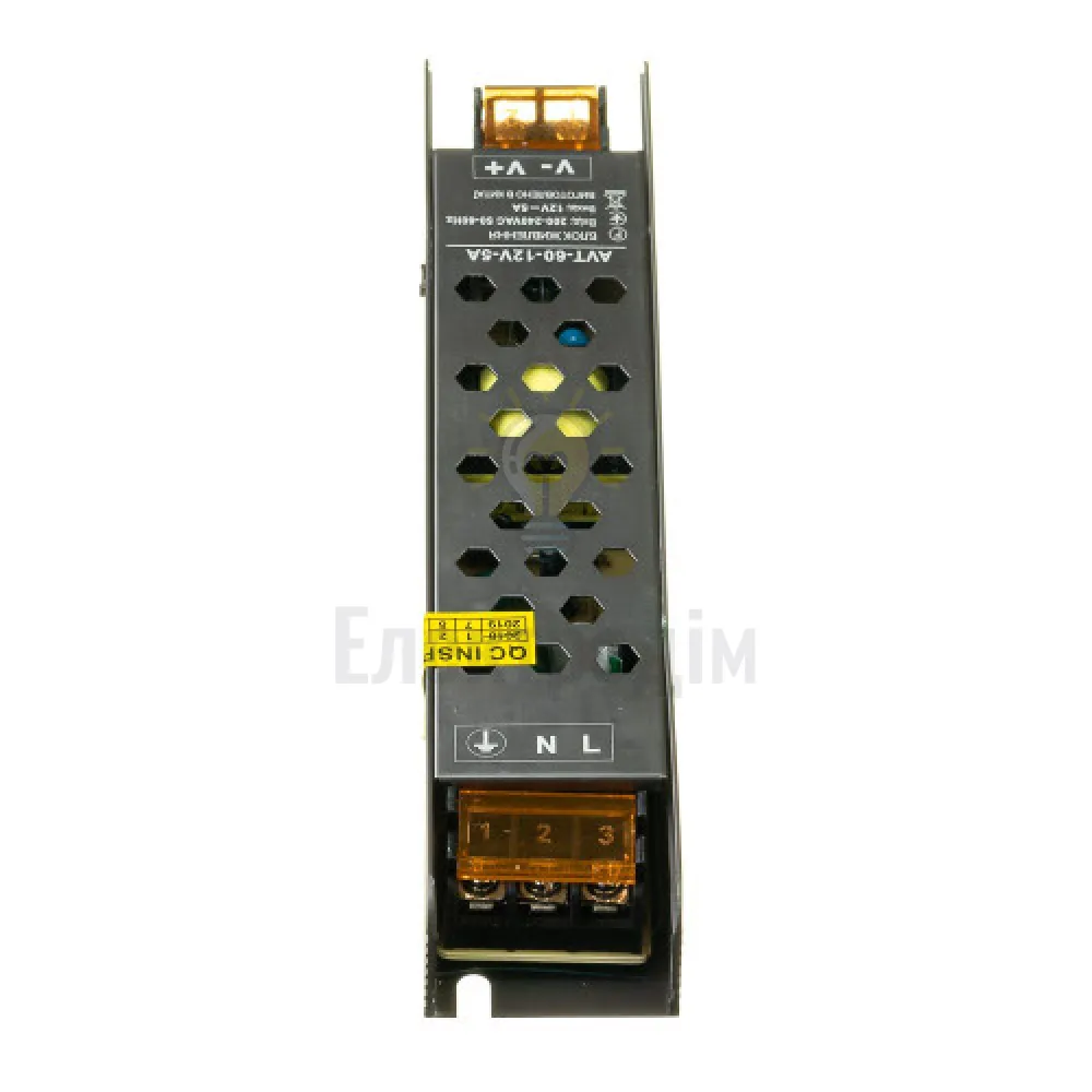 Блок  живлення 12В AVT 12V IP20 5А - 60W 1019865  - фото 2