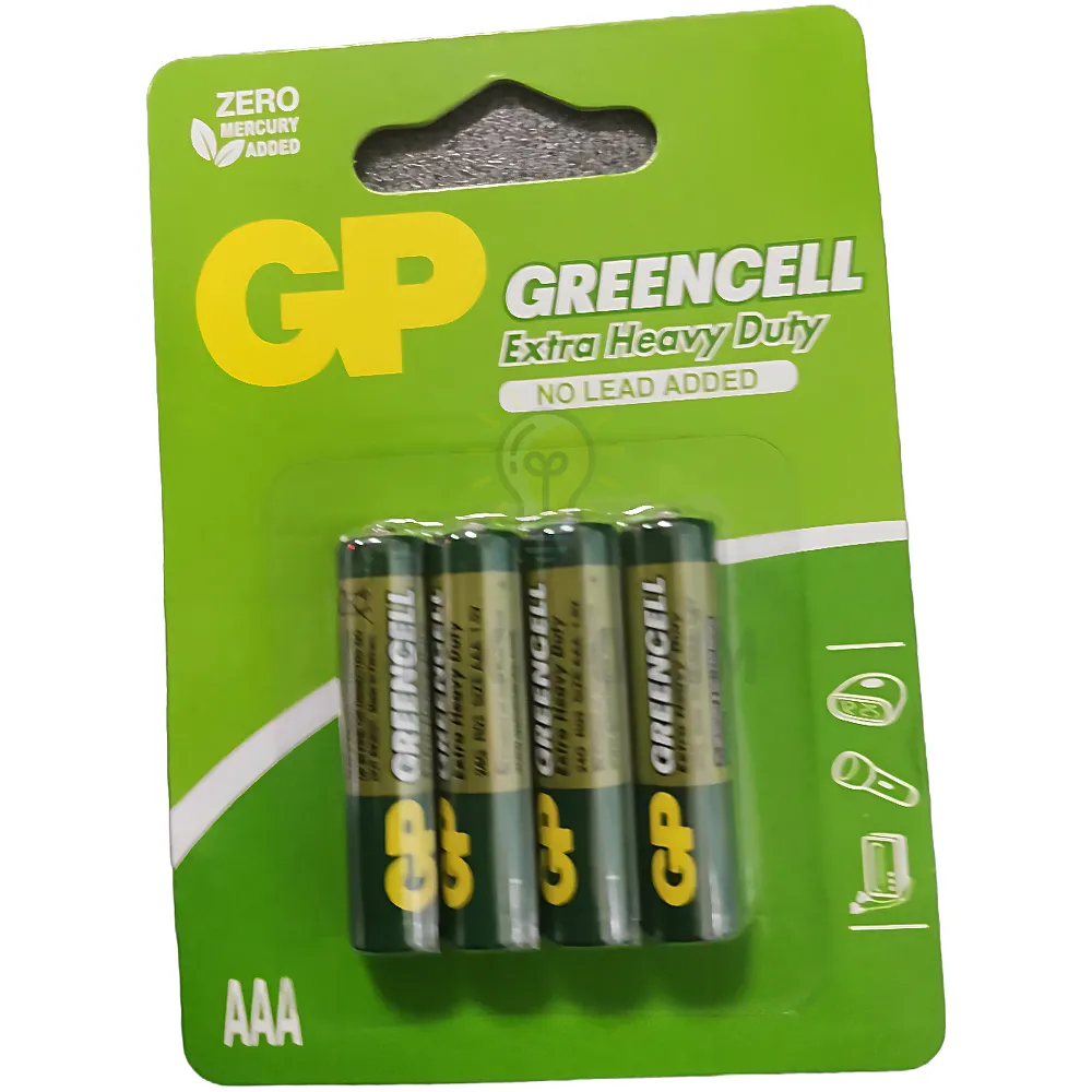 Батарейка GP GREENCELL 1.5V солевая 24G-U4 , R03 