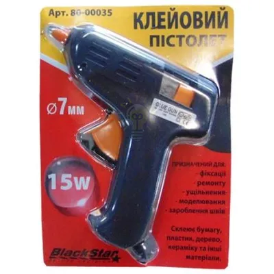 Пистолет  клеевой 15вт. 7мм. 80-00035 — купити в Електродім