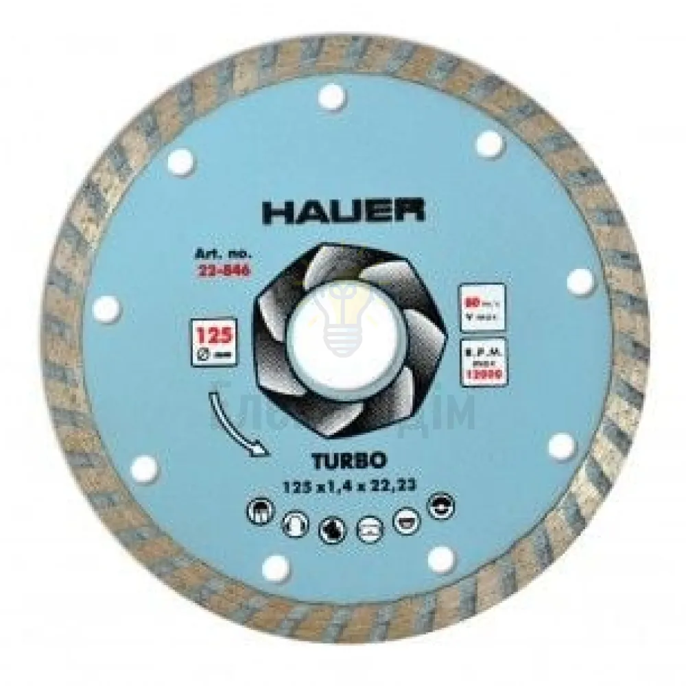 Алмазний Алмазний диск TURBO 125мм 22-846 