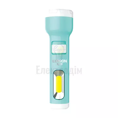 LED ліхтар ручний акумуляторний LEBRON L-HL-31, ABS, зелений, 1W + 1W COB, USB, 1200mAh Li-Ion 15-15-31 URSA — купити в Електродім