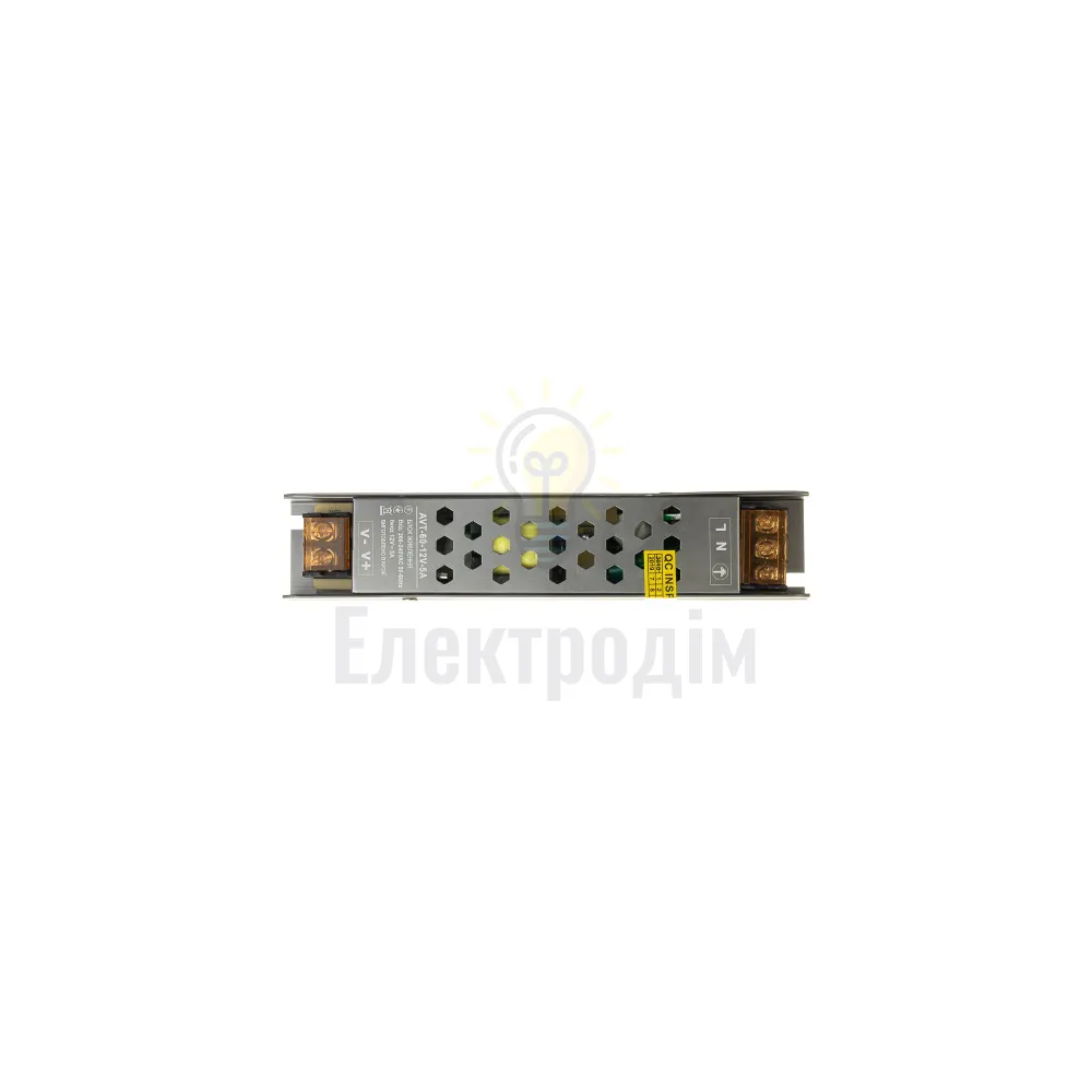 Блок  живлення 12В AVT 12V IP20 5А - 60W 1019865  - фото 4